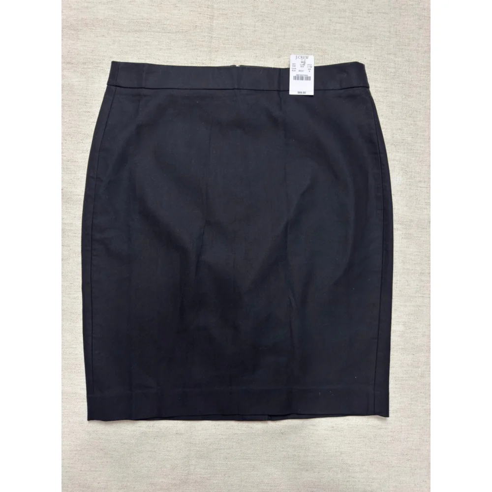 J by J Crew Women’s black skirt 100% cotton size 6 business casual corporate